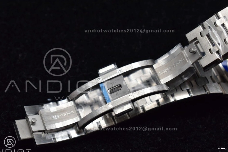 SS Textured 445 A4302 1:1 on 15500 Clone Royal Oak Blue Best Dial Edition Bracelet APSF 41mm Super SS Resilient 0719